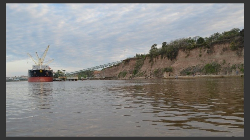 La costa del río Carcaraña.