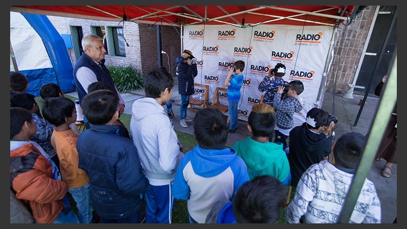 Los chicos disfrutaron en las instalaciones de Televisión Litoral.