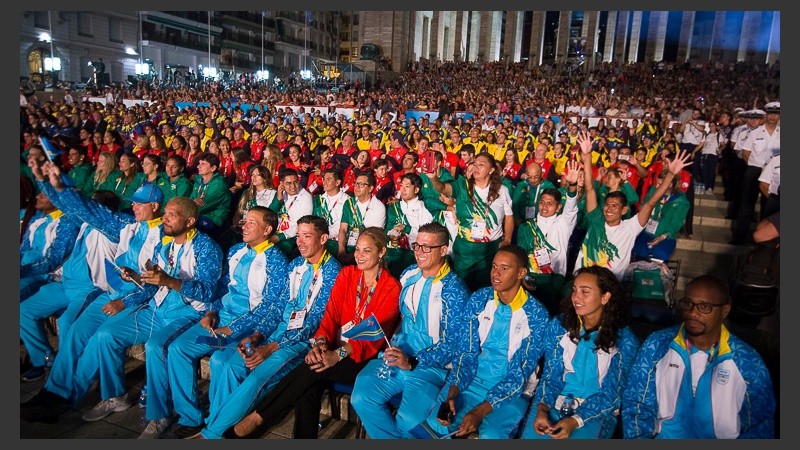 Postales de la ceremonia inaugural de los Juegos Suramericanos de Playa.