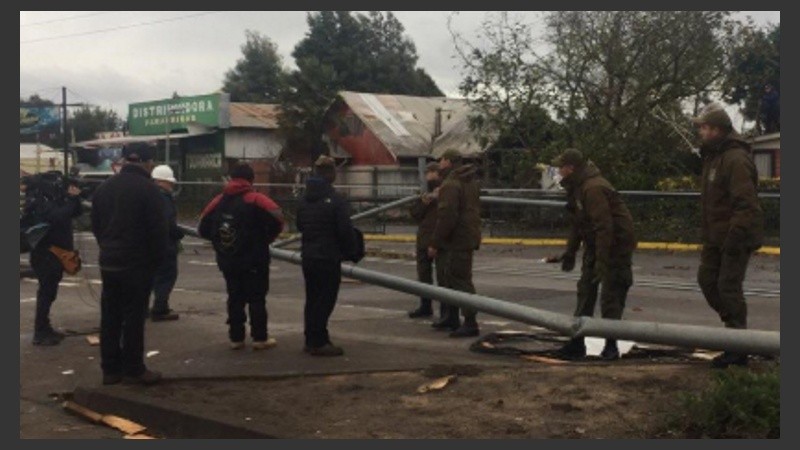 El tornado soprendió a todos porque no es usual ese fenómeno en esa zona.