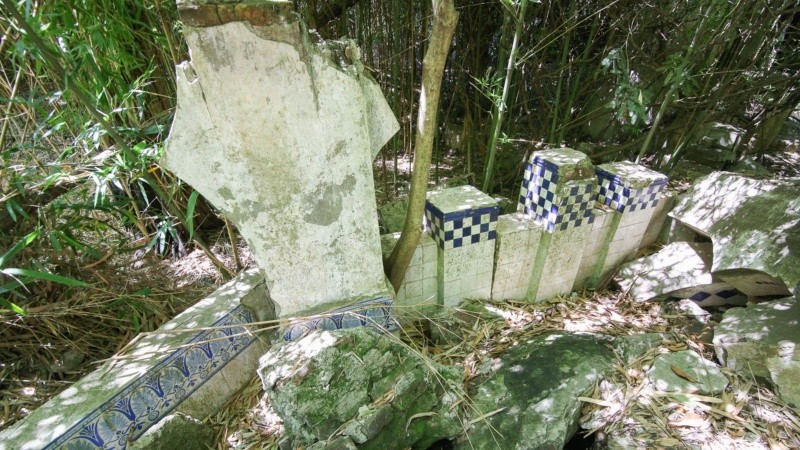 Restos de lo que fue la casona en la era Caballero.