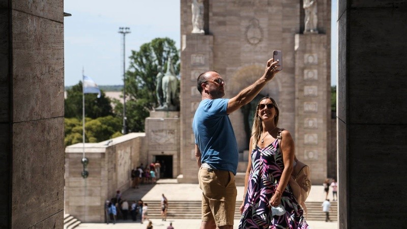 El Monumento es un lugar obligado para los turistas que llegan a Rosario.