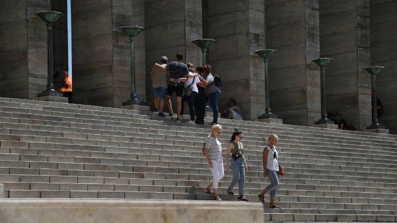 El Monumento es un lugar obligado para los turistas que llegan a Rosario.