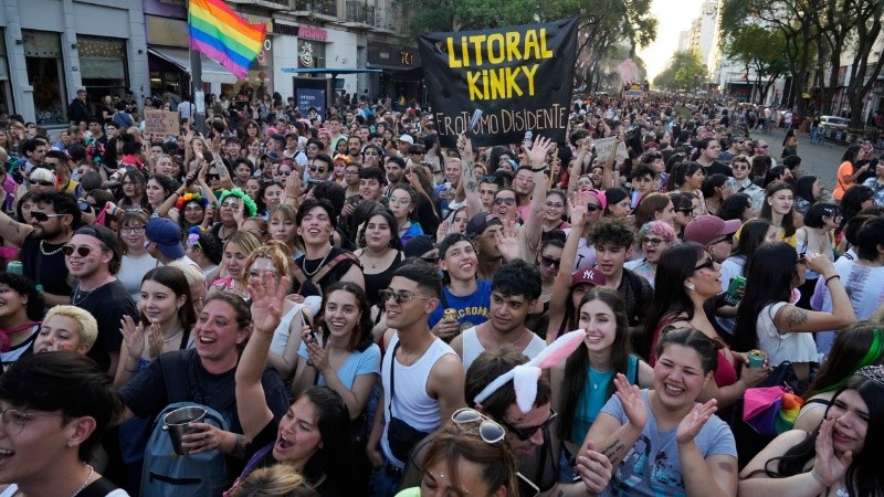 Volvió la multitudinaria Marcha del Orgullo. 