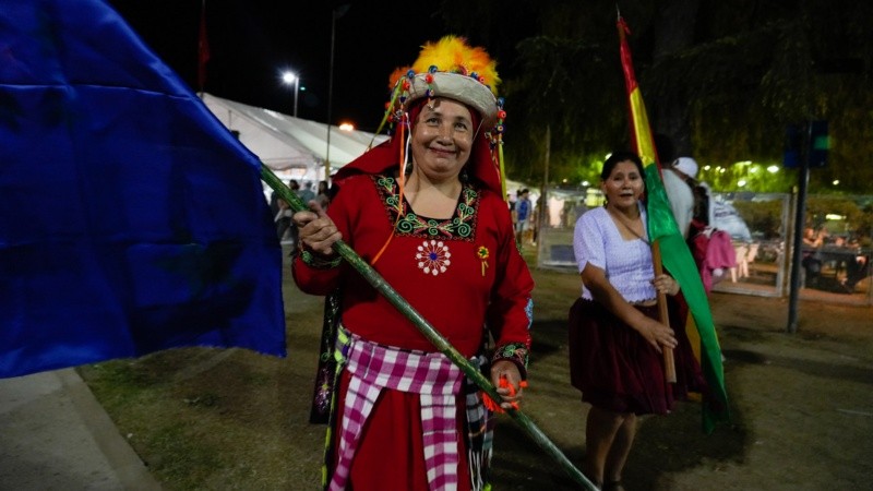 El Parque Nacional a la Bandera fue el sitio de la primera de las diez noches de Colectividades.