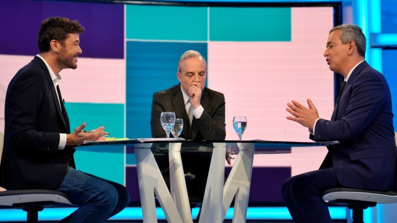 Todas las fotos del debate entre Monteverde y Javkin en El Tres