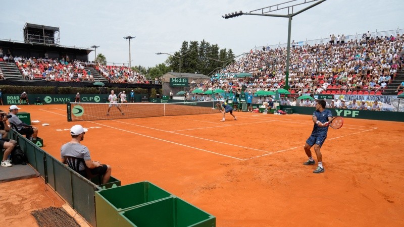 La copa Davis se vivió en Rosario.